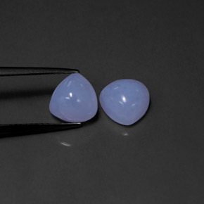  ct natürliche blauer Chalcedon-Edelsteine, Transparent, Transparent / Lichtdurchlässig
