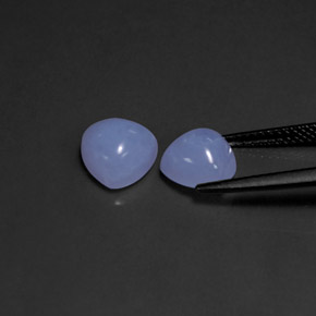 ct natürliche blauer Chalcedon-Edelsteine, Transparent, Transparent / Lichtdurchlässig