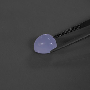 6,77 ctw natürlicher blauer Chalcedon, Transparent, Transparent / Lichtdurchlässig