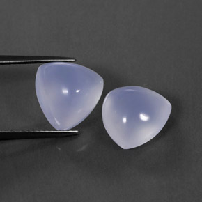  ct natürliche blauer Chalcedon-Edelsteine, Transparent, Transparent / Lichtdurchlässig