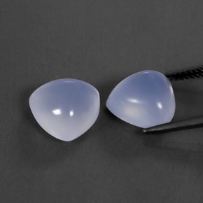  ct natürliche blauer Chalcedon-Edelsteine, Transparent, Transparent / Lichtdurchlässig