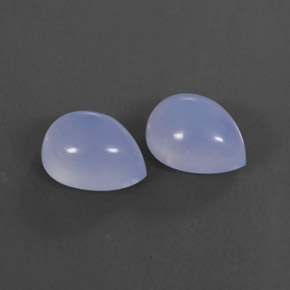  ct natürliche blauer Chalcedon-Edelsteine, Transparent, Transparent / Lichtdurchlässig