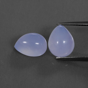  ct natürliche blauer Chalcedon-Edelsteine, Transparent, Transparent / Lichtdurchlässig