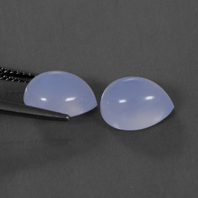  ct natürliche blauer Chalcedon-Edelsteine, Transparent, Transparent / Lichtdurchlässig
