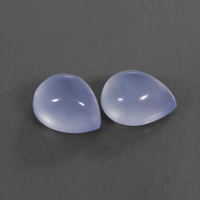  ct natürliche blauer Chalcedon-Edelsteine, Transparent, Transparent / Lichtdurchlässig