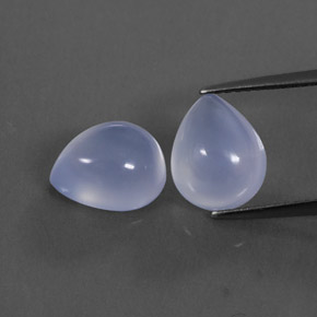  ct natürliche blauer Chalcedon-Edelsteine, Transparent, Transparent / Lichtdurchlässig