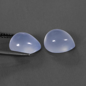  ct natürliche blauer Chalcedon-Edelsteine, Transparent, Transparent / Lichtdurchlässig
