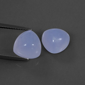  ct natürliche blauer Chalcedon-Edelsteine, Transparent, Transparent / Lichtdurchlässig