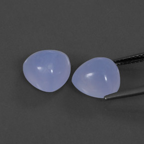  ct natürliche blauer Chalcedon-Edelsteine, Transparent, Transparent / Lichtdurchlässig