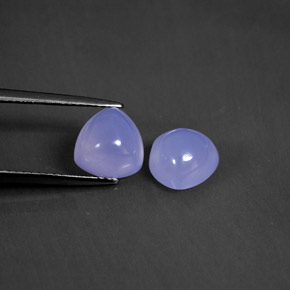  ct natürliche blauer Chalcedon-Edelsteine, Transparent, Transparent / Lichtdurchlässig