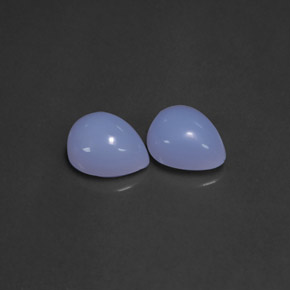  ct natürliche blauer Chalcedon-Edelsteine, Transparent, Transparent / Lichtdurchlässig