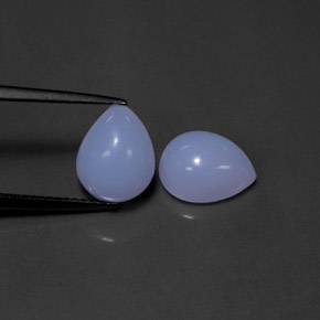  ct natürliche blauer Chalcedon-Edelsteine, Transparent, Transparent / Lichtdurchlässig