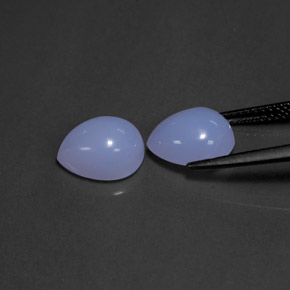  ct natürliche blauer Chalcedon-Edelsteine, Transparent, Transparent / Lichtdurchlässig