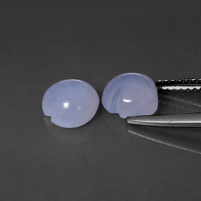  ct natürliche blauer Chalcedon-Edelsteine, Transparent, Transparent / Lichtdurchlässig