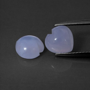  ct natürliche blauer Chalcedon-Edelsteine, Transparent, Transparent / Lichtdurchlässig