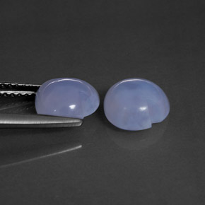 ct natürliche blauer Chalcedon-Edelsteine, Transparent, Transparent / Lichtdurchlässig