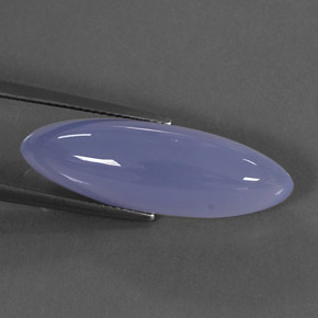 18,80 ctw natürlicher blauer Chalcedon, Transparent, Transparent / Lichtdurchlässig