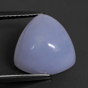 6,67 ctw natürlicher blauer Chalcedon, Transparent, Transparent / Lichtdurchlässig