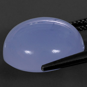 9,17 ctw natürlicher Lavendelblau Chalzedon, Transparent, Transparent / Lichtdurchlässig