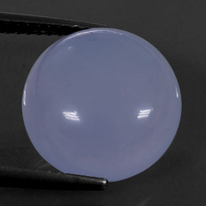 8,58 ctw natürlicher blauer Chalcedon, Transparent, Transparent / Lichtdurchlässig