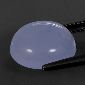 8,58 ctw natürlicher blauer Chalcedon, Transparent, Transparent / Lichtdurchlässig