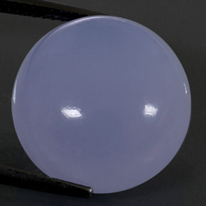 17,75 ctw natürlicher blauer Chalcedon, Transparent, Transparent / Lichtdurchlässig