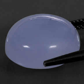 17,75 ctw natürlicher blauer Chalcedon, Transparent, Transparent / Lichtdurchlässig