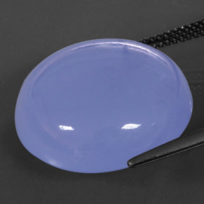 25,46 ctw natürlicher blauer Chalcedon, Transparent, Transparent / Lichtdurchlässig