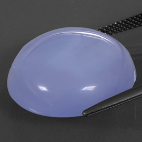 28,93 ctw natürlicher blauer Chalcedon, Transparent, Transparent / Lichtdurchlässig