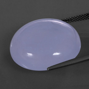 30,37 ctw natürlicher blauer Chalcedon, Transparent, Transparent / Lichtdurchlässig