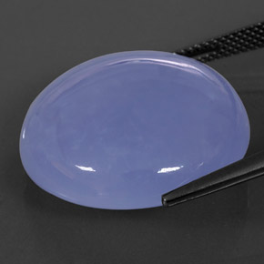 29,95 ctw natürlicher blauer Chalcedon, Transparent, Transparent / Lichtdurchlässig