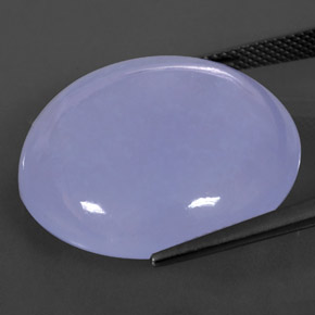 36,59 ctw natürlicher blauer Chalcedon, Transparent, Transparent / Lichtdurchlässig