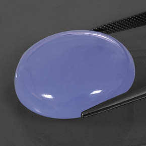 38,12 ctw natürlicher blauer Chalcedon, Transparent, Transparent / Lichtdurchlässig