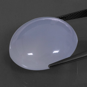 50,66 ctw natürlicher blauer Chalcedon, Transparent, Transparent / Lichtdurchlässig