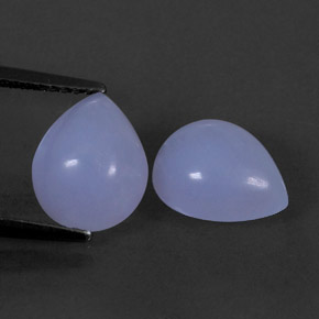  ct natürliche blauer Chalcedon-Edelsteine, Transparent, Transparent / Lichtdurchlässig