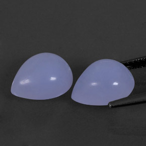  ct natürliche blauer Chalcedon-Edelsteine, Transparent, Transparent / Lichtdurchlässig