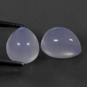  ct natürliche blauer Chalcedon-Edelsteine, Transparent, Transparent / Lichtdurchlässig