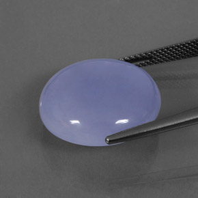 16,85 ctw natürlicher blauer Chalcedon, Transparent, Transparent / Lichtdurchlässig