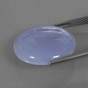 18,82 ctw natürlicher blauer Chalcedon, Transparent, Transparent / Lichtdurchlässig