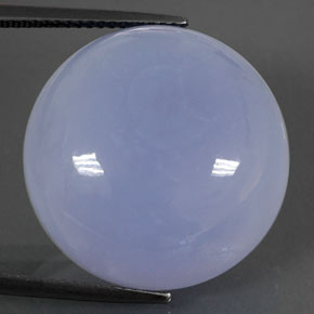 28,22 ctw natürlicher blauer Chalcedon, Transparent, Transparent / Lichtdurchlässig