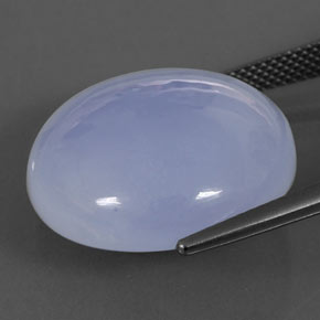 28,22 ctw natürlicher blauer Chalcedon, Transparent, Transparent / Lichtdurchlässig