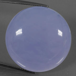 38,66 ctw natürlicher blauer Chalcedon, Transparent, Transparent / Lichtdurchlässig