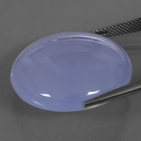 38,66 ctw natürlicher blauer Chalcedon, Transparent, Transparent / Lichtdurchlässig