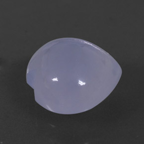 2,45 ctw natürlicher blauer Chalcedon, Transparent, Transparent / Lichtdurchlässig