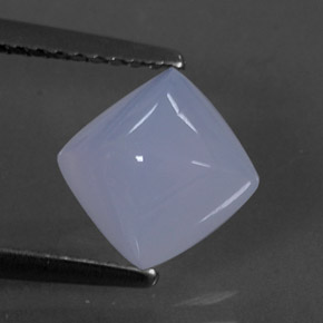 1,77 ctw natürlicher blauer Chalcedon, Transparent, Transparent / Lichtdurchlässig