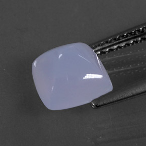 1,77 ctw natürlicher blauer Chalcedon, Transparent, Transparent / Lichtdurchlässig