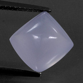 3,05 ctw natürlicher blauer Chalcedon, Transparent, Transparent / Lichtdurchlässig