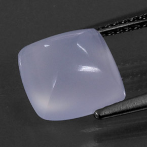 3,05 ctw natürlicher blauer Chalcedon, Transparent, Transparent / Lichtdurchlässig