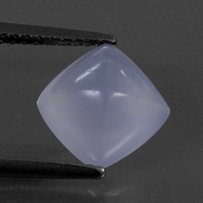 2,35 ctw natürlicher blauer Chalcedon, Transparent, Transparent / Lichtdurchlässig
