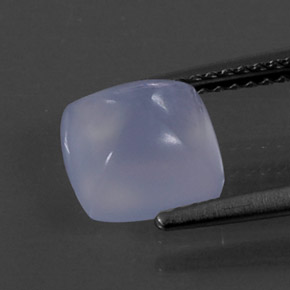 2,35 ctw natürlicher blauer Chalcedon, Transparent, Transparent / Lichtdurchlässig